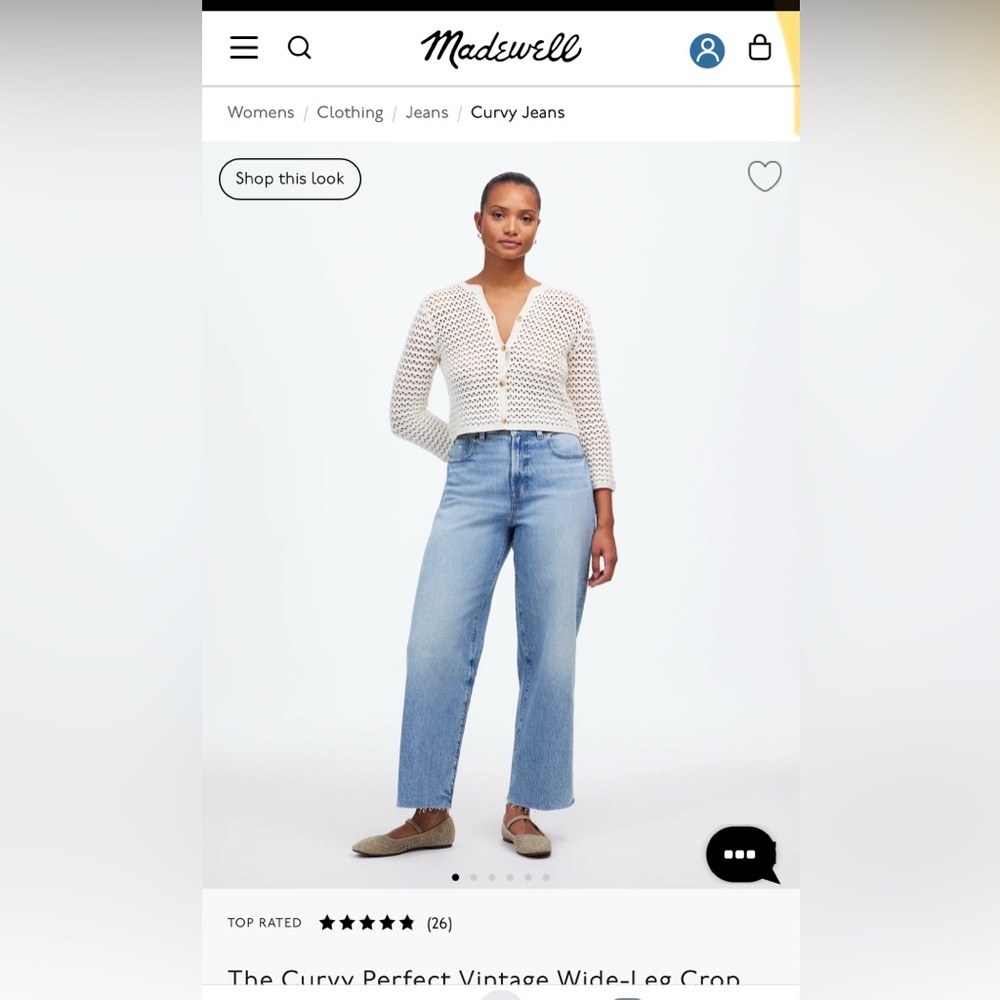 Madewell Perfect Vintage Wide-leg Crop Jeans